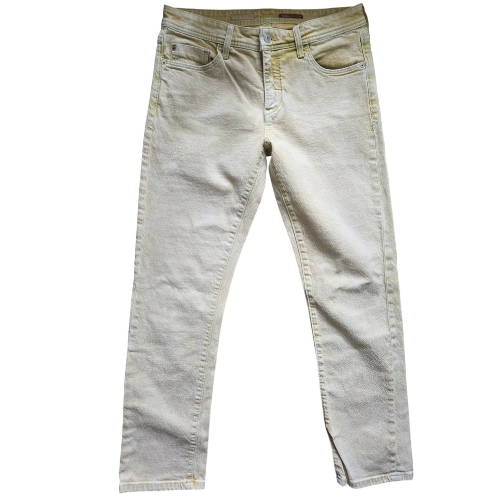 Pilcro Anthropologie Slim Boyfriend Jeans Yellow Denim Size 28 - Picture 4 of 9
